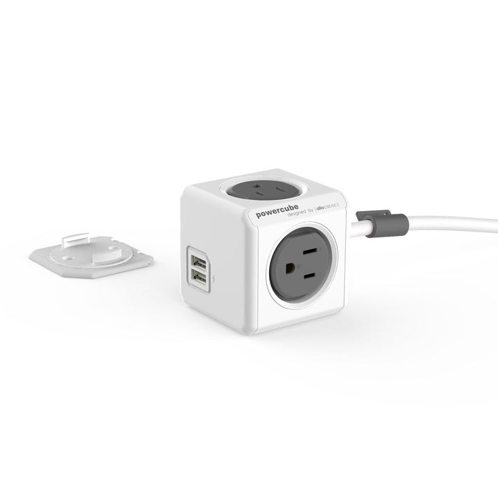Allocacoc PowerCube® |Extended USB| Surge 5ft.